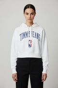 Tommy Hilfiger Jeans Damen Kapuzenpullover Weiß Größe XS