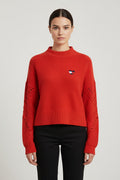 Tommy Hilfiger Jeans Damen Strickpullover Rot Größe S