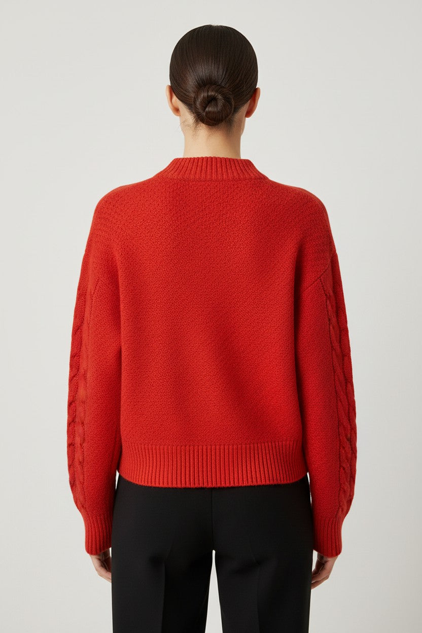 Tommy Hilfiger Jeans Damen Strickpullover Rot Größe S