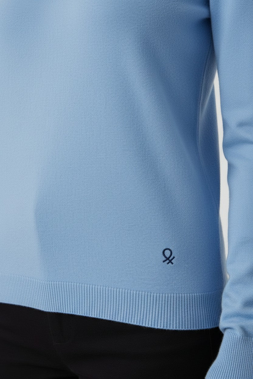 United Colors of Benetton Damen Pullover Blau Größe M