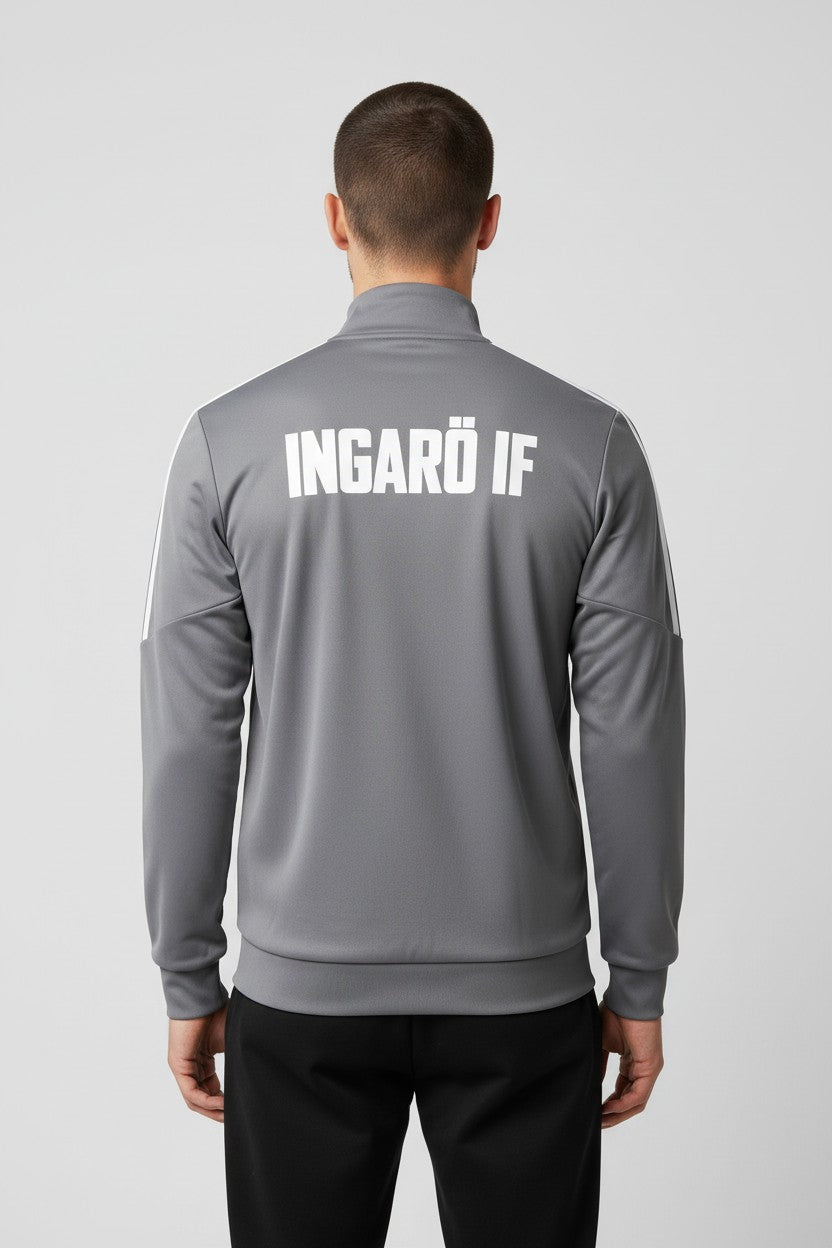 Adidas Herren Trainingsjacke Grau Größe L