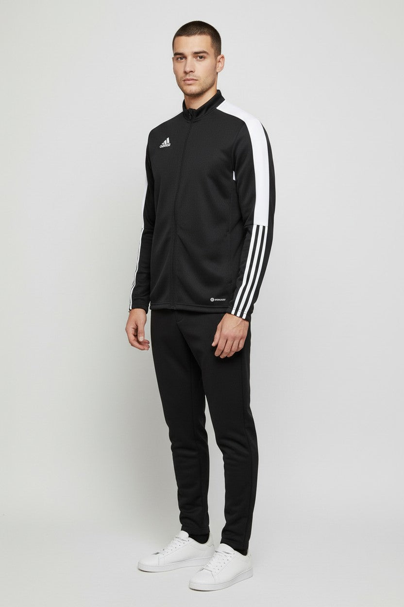 Adidas Herren Trainingsjacke Schwarz Weiß Größe M