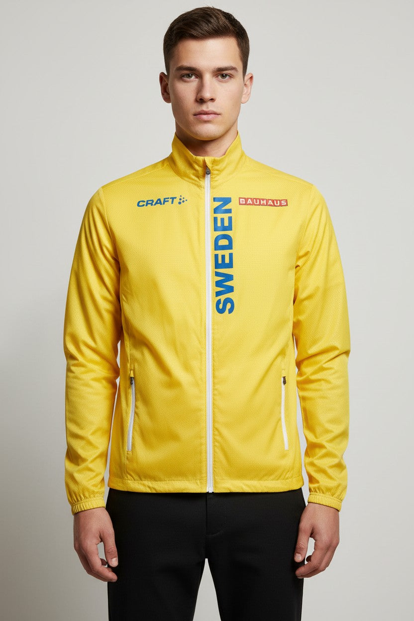 Craft Herren Trainingsjacke Gelb Blau Größe M