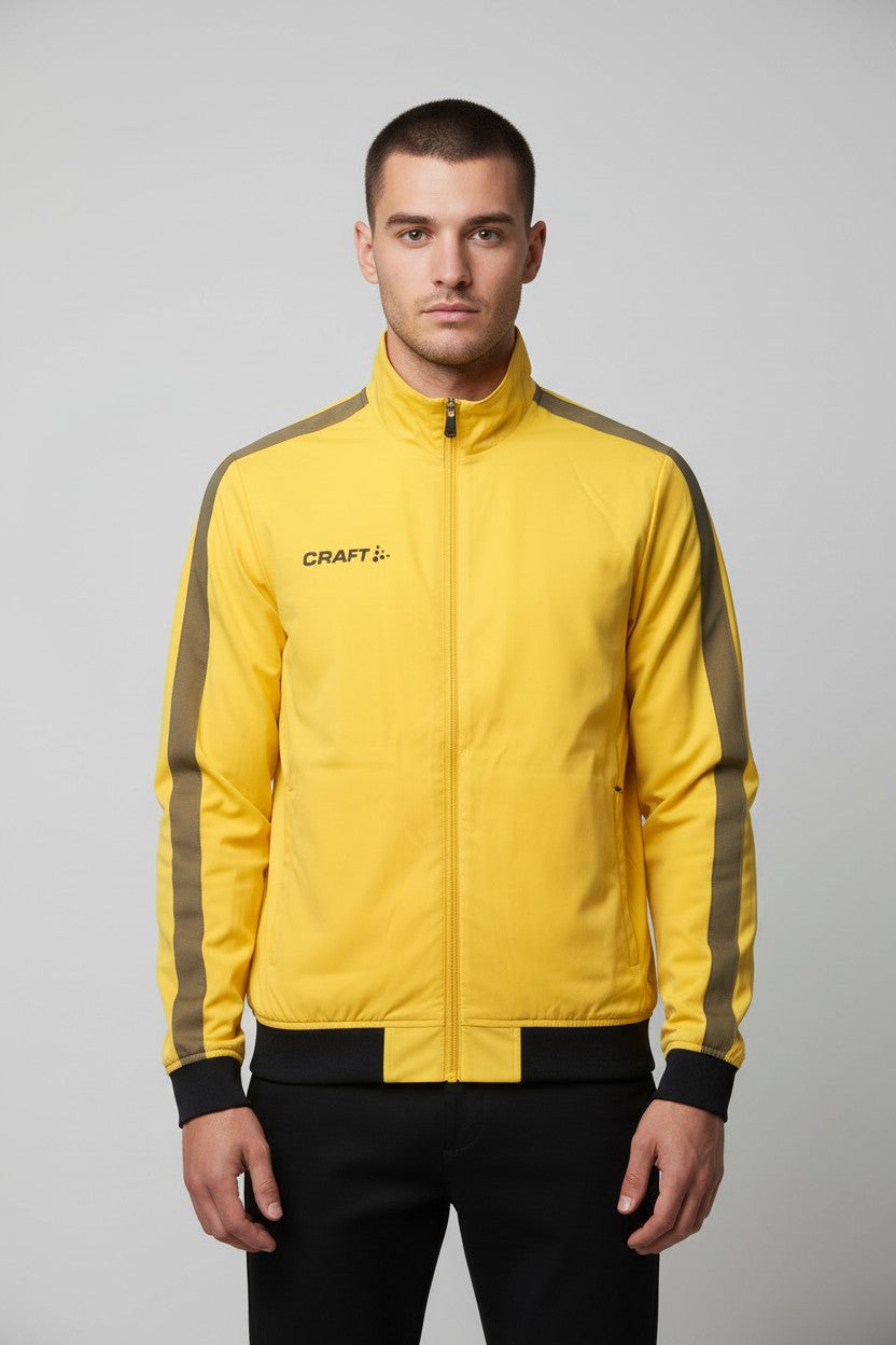 Craft Herren Trainingsjacke Gelb Schwarz Größe S