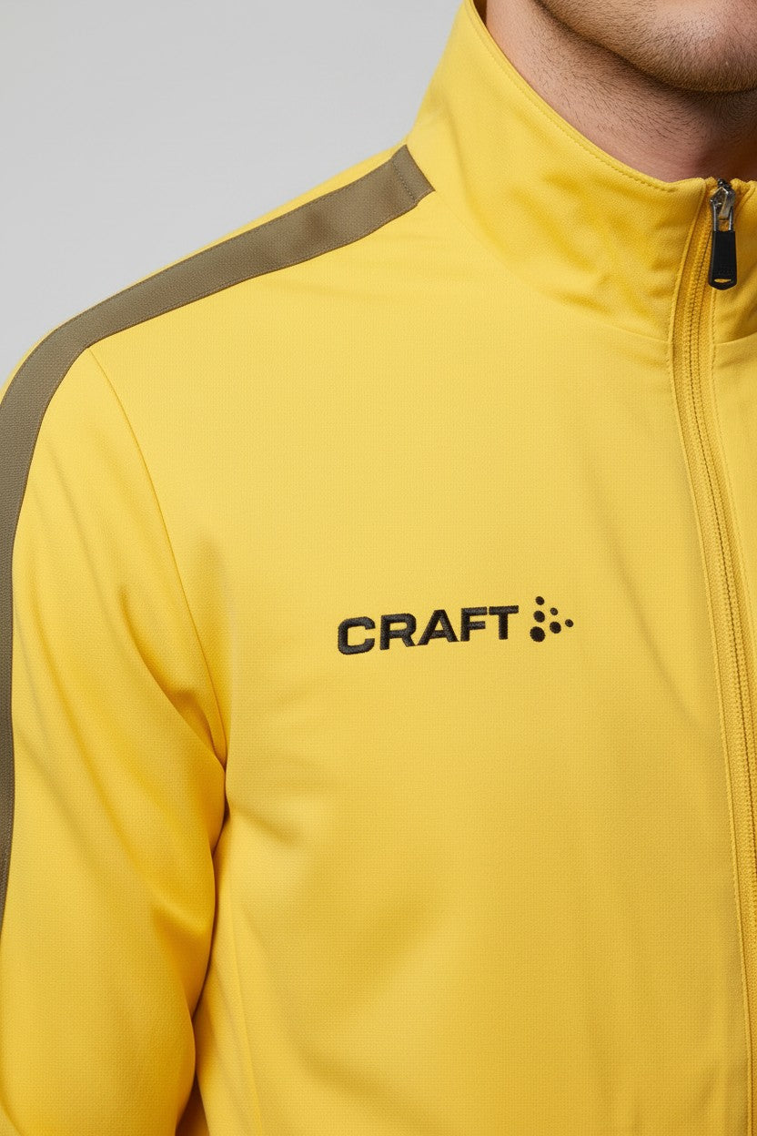 Craft Herren Trainingsjacke Gelb Schwarz Größe S