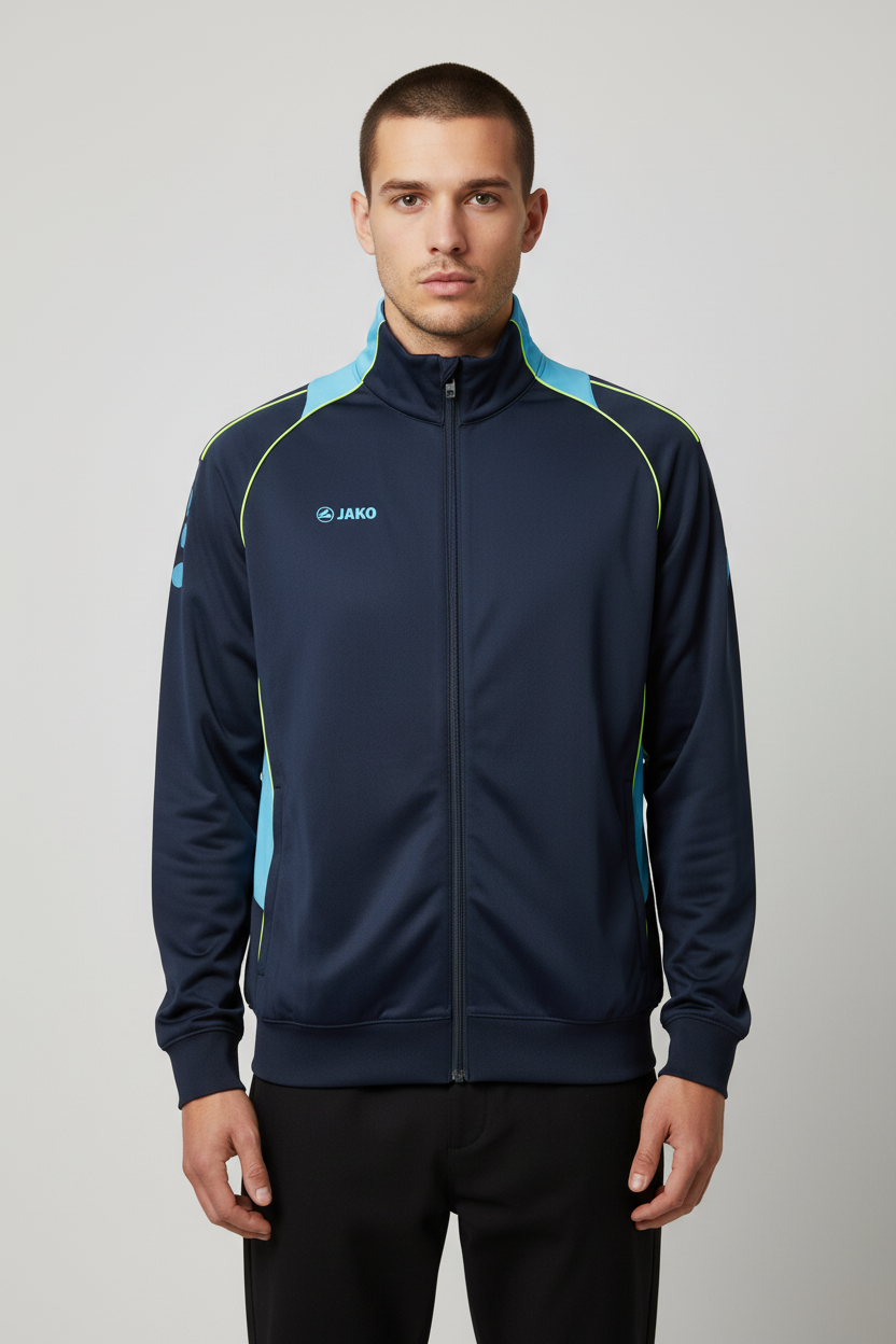 Jako Herren Trainingsjacke Blau Schwarz Größe M