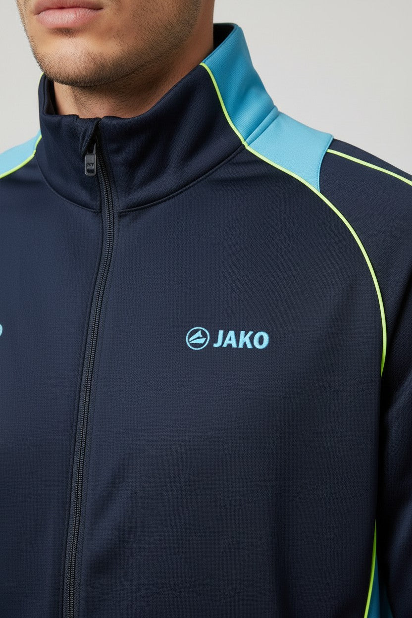 Jako Herren Trainingsjacke Blau Schwarz Größe M
