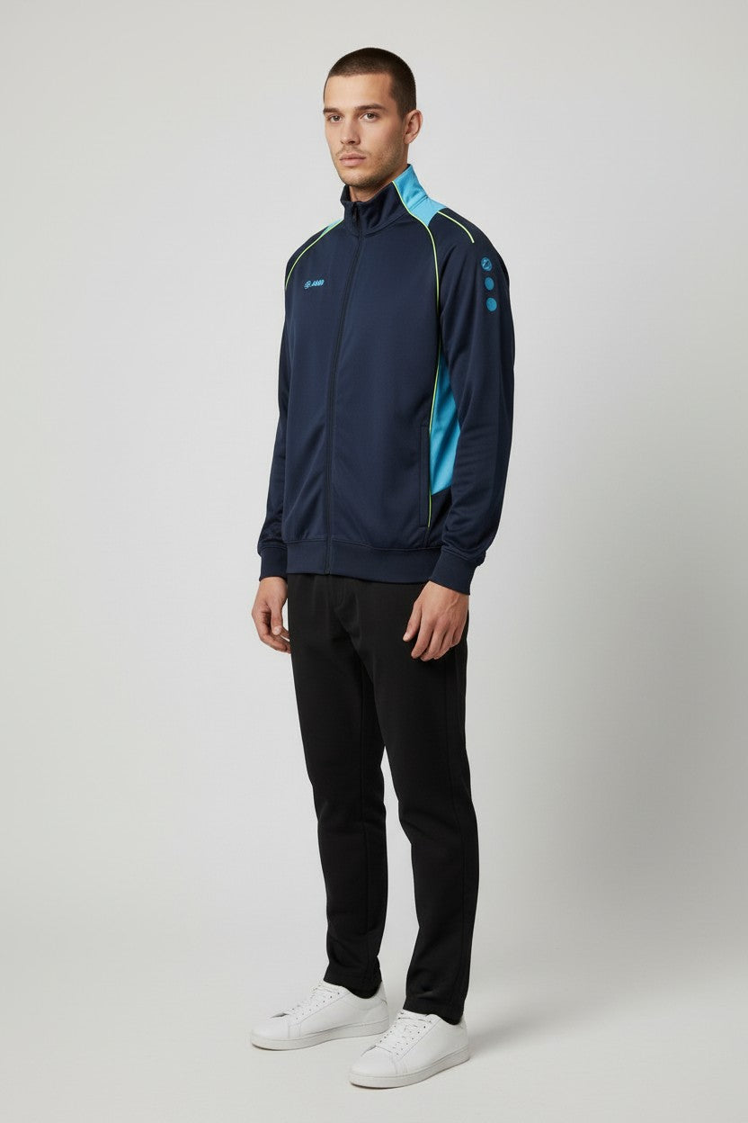 Jako Herren Trainingsjacke Blau Schwarz Größe M