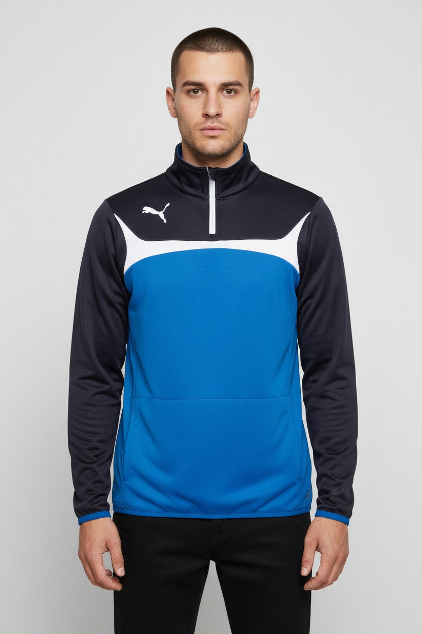 Puma Herren Trainingsjacke Blau Schwarz Größe M