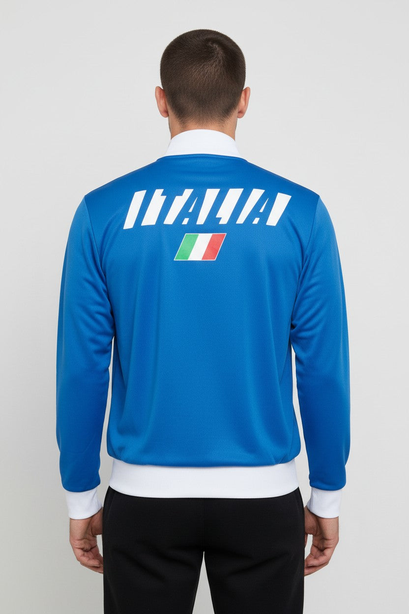 Puma Herren Trainingsjacke Blau Weiß Größe S