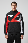 Puma Unisex Trainingsjacke Schwarz Rot Weiß Größe S