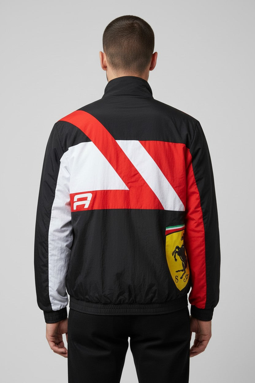 Puma Unisex Trainingsjacke Schwarz Rot Weiß Größe S