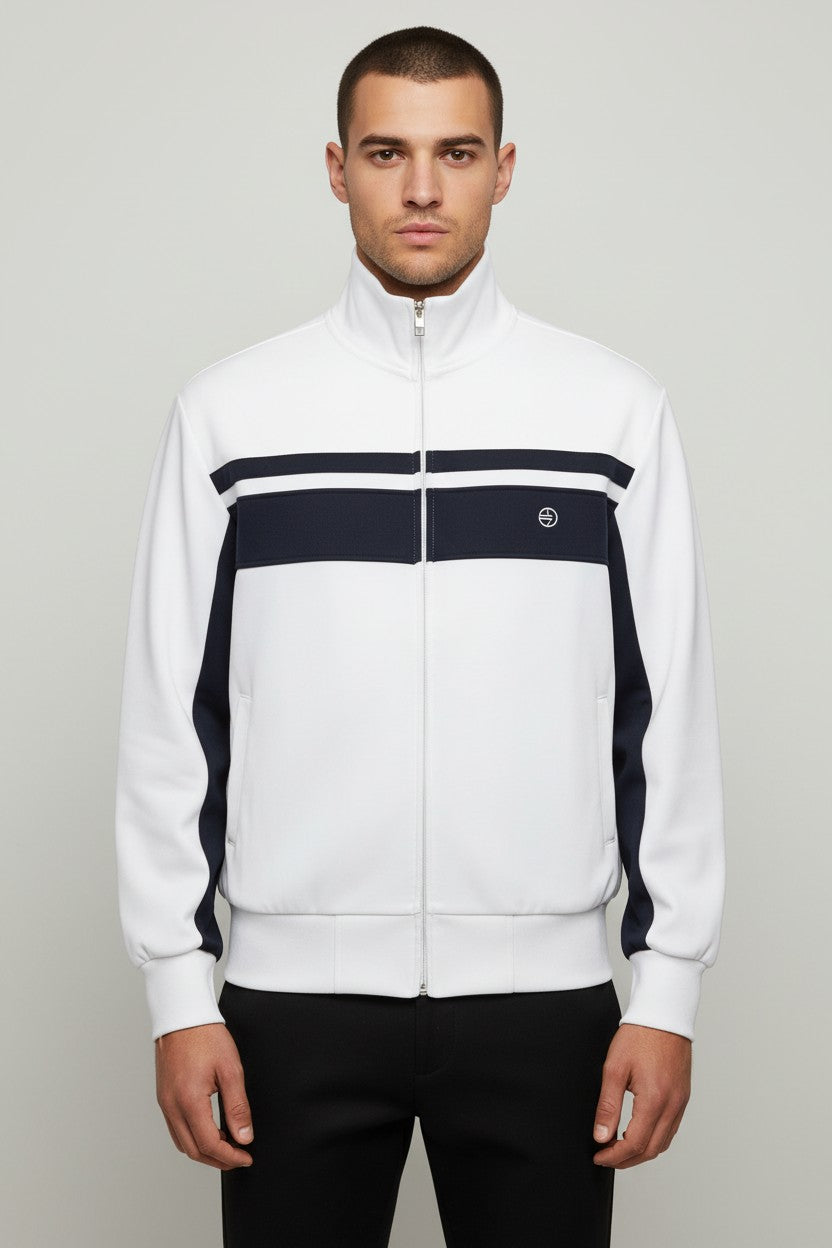 Race Marine Herren Trainingsjacke Weiß Blau Größe L