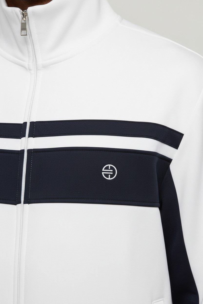 Race Marine Herren Trainingsjacke Weiß Blau Größe L