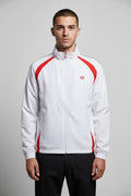 Wilson Herren Trainingsjacke Weiß Rot Größe L