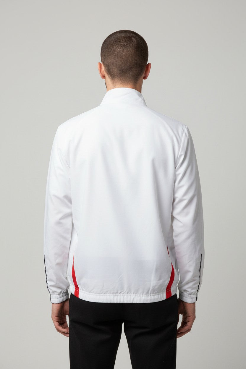Wilson Herren Trainingsjacke Weiß Rot Größe L