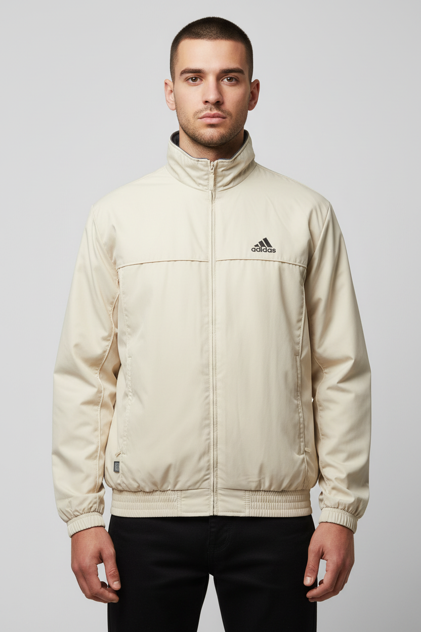 Adidas Herren Trainingsjacke Beige Größe S
