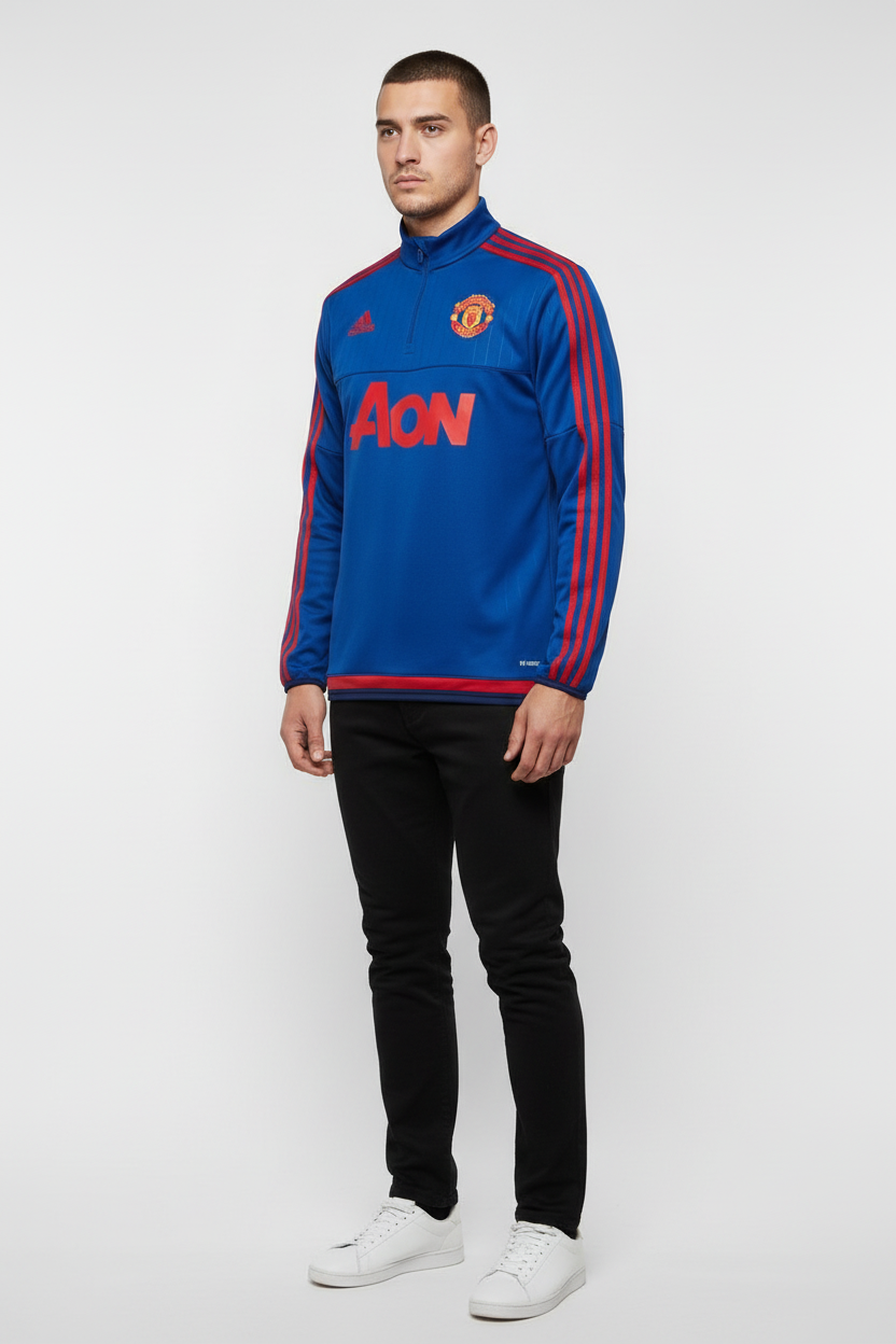 Adidas Herren Trainingsjacke Blau Größe S