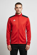 Adidas Herren Trainingsjacke Rot Schwarz Weiß Größe L