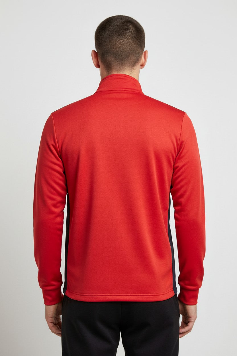 Adidas Herren Trainingsjacke Rot Schwarz Weiß Größe L