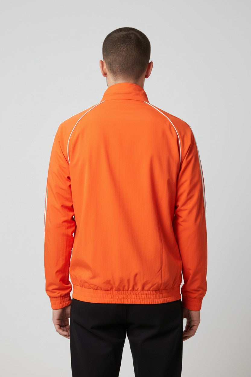 Adidas Herren Trainingsjacke Rot Weiß Größe M