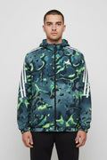 Adidas Unisex Trainingsjacke Grün Mehrfarbig Größe L