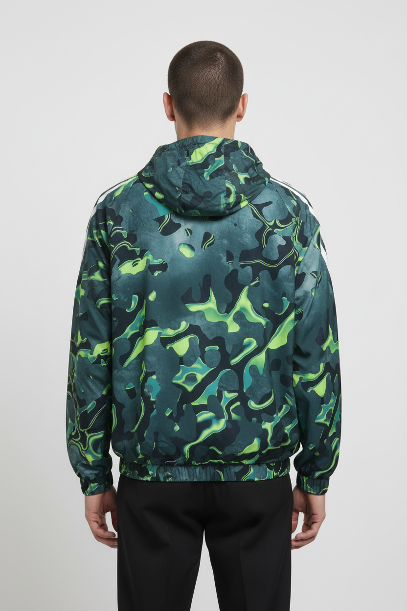 Adidas Unisex Trainingsjacke Grün Mehrfarbig Größe L