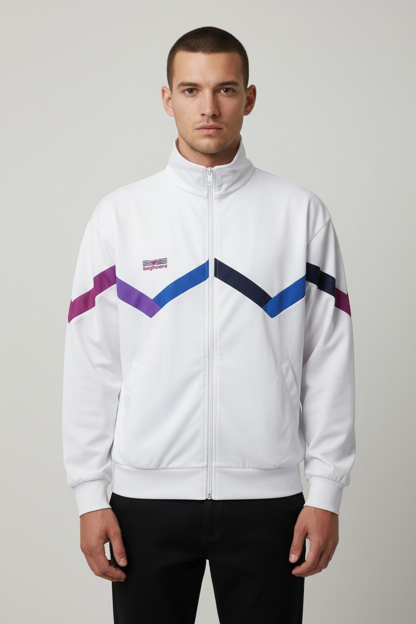 Bagheera Herren Trainingsjacke Weiß Mehrfarbig Größe M