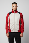 Campagnolo Herren Trainingsjacke Rot Beige Schwarz Größe M