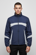 Crane Sports Unisex Trainingsjacke Blau Weiß Größe M