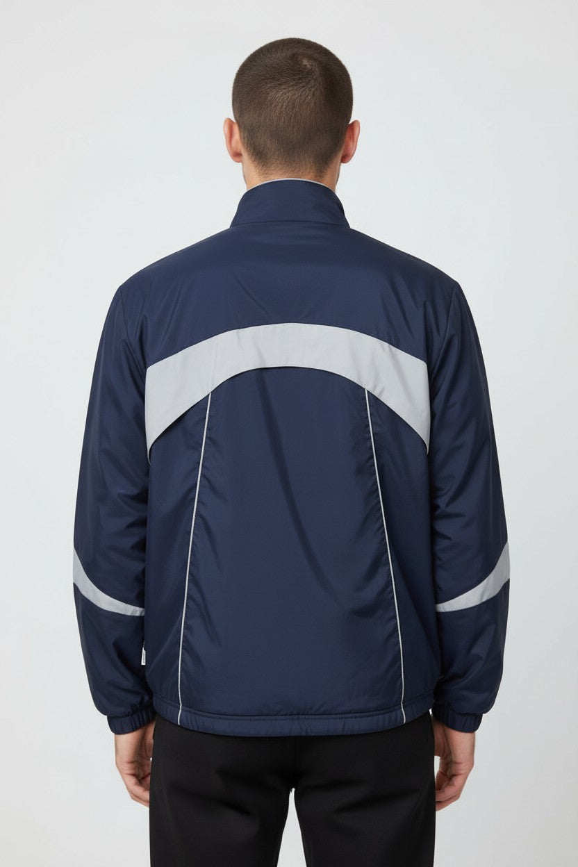 Crane Sports Unisex Trainingsjacke Blau Weiß Größe M