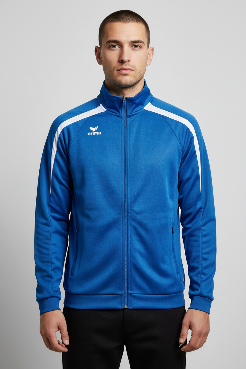 Erima Herren Trainingsjacke Blau Weiß Größe S