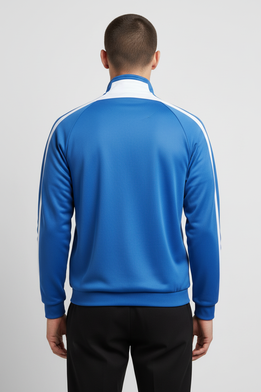 Erima Herren Trainingsjacke Blau Weiß Größe S