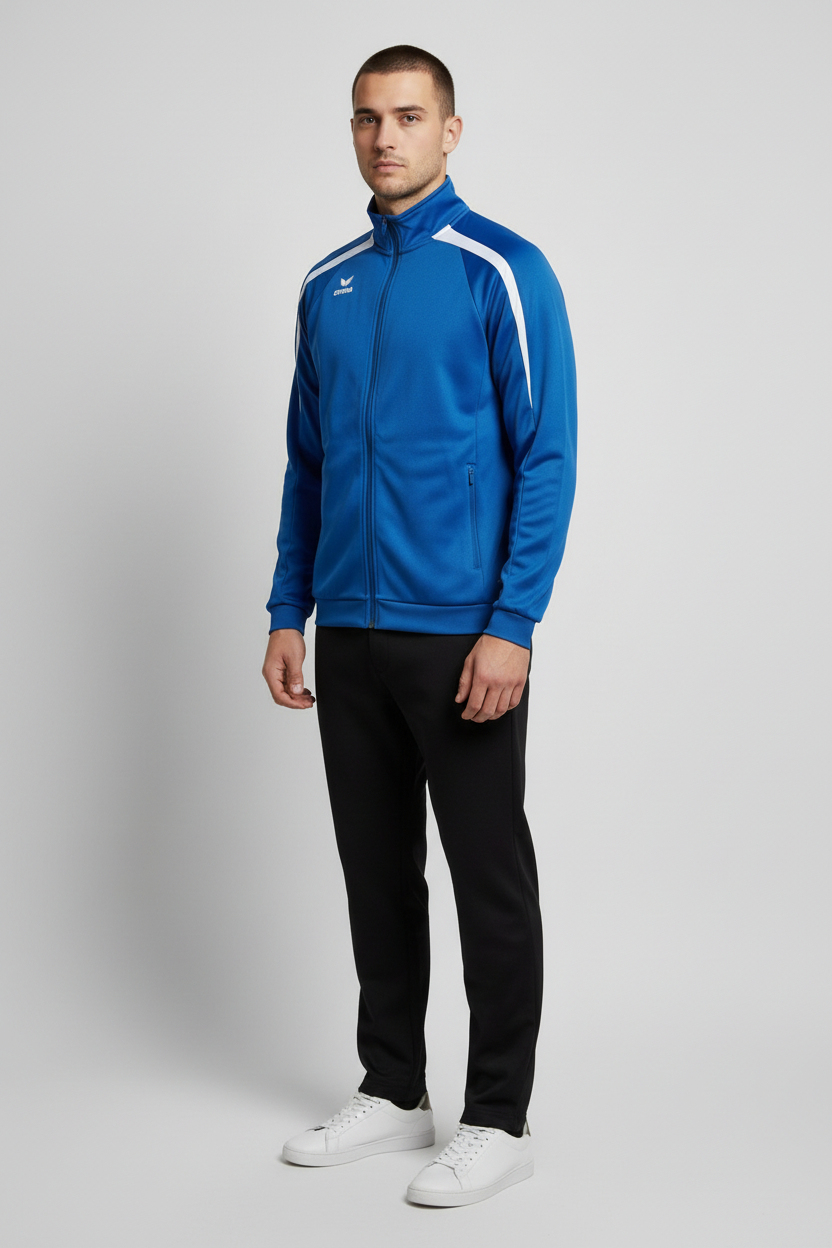 Erima Herren Trainingsjacke Blau Weiß Größe S