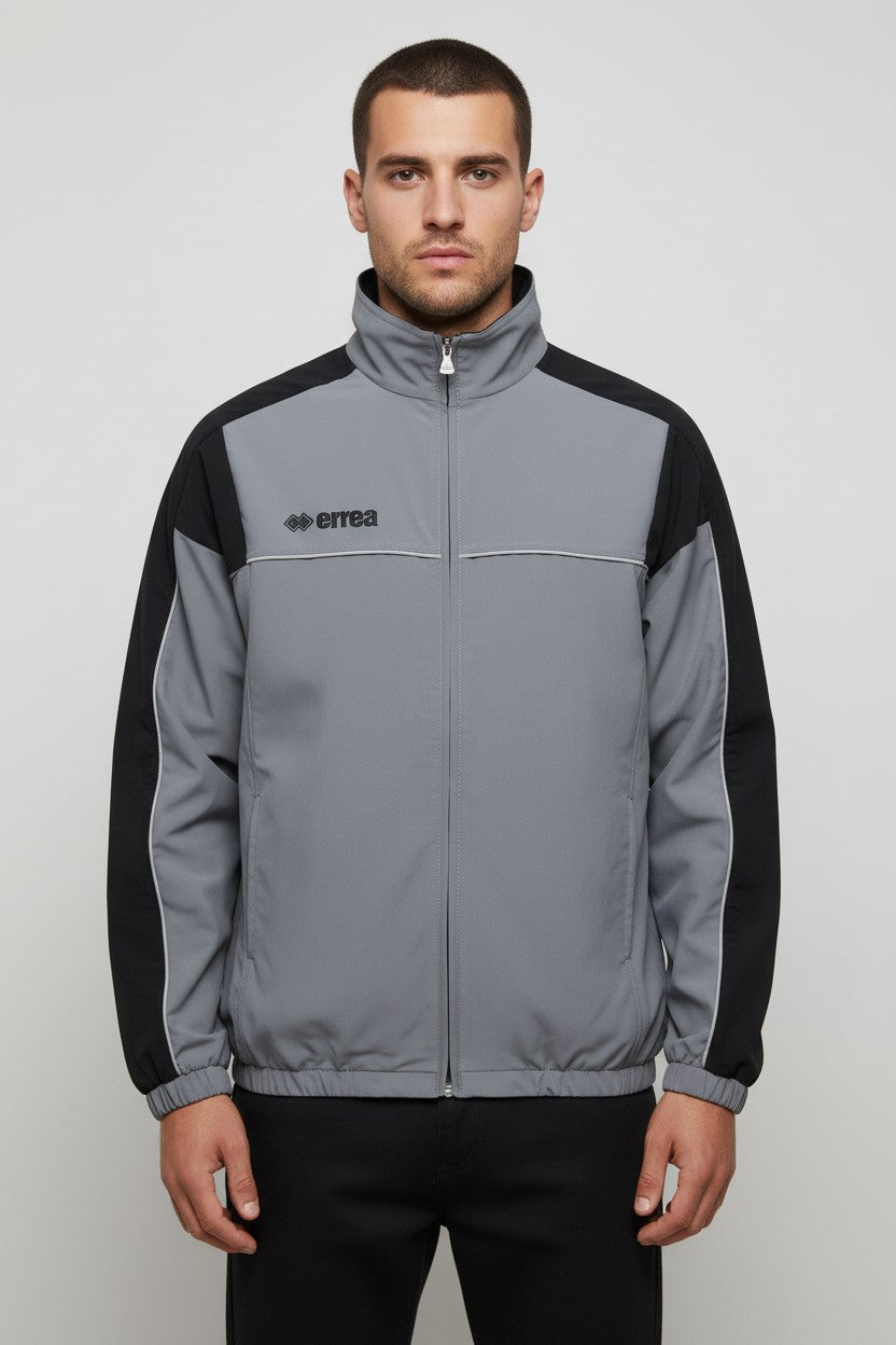 Errea Herren Trainingsjacke Grau Schwarz Größe XXL