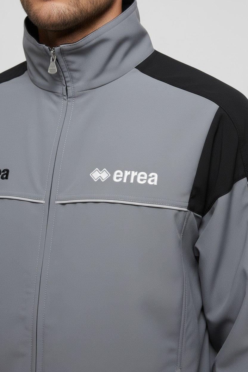 Errea Herren Trainingsjacke Grau Schwarz Größe XXL