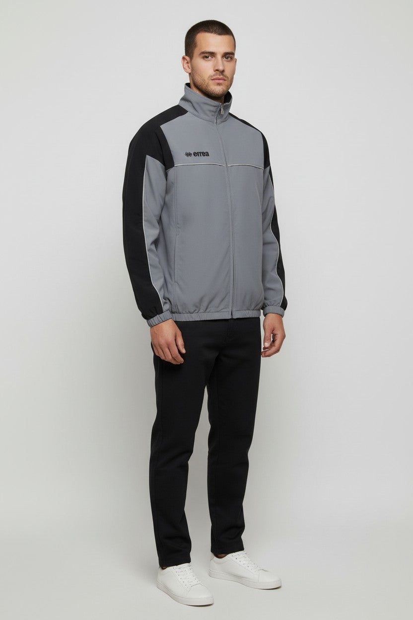 Errea Herren Trainingsjacke Grau Schwarz Größe XXL