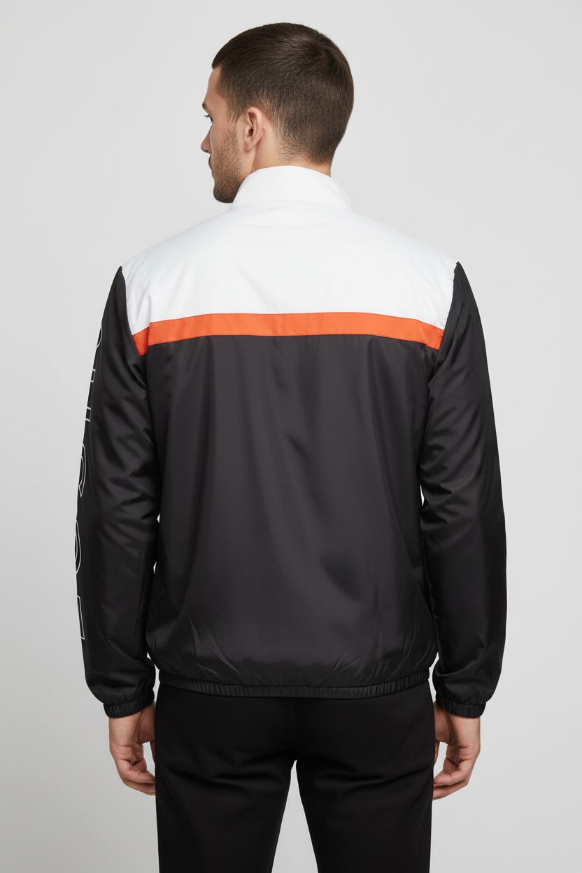 Nicce Herren Trainingsjacke Schwarz Mehrfarbig Größe S