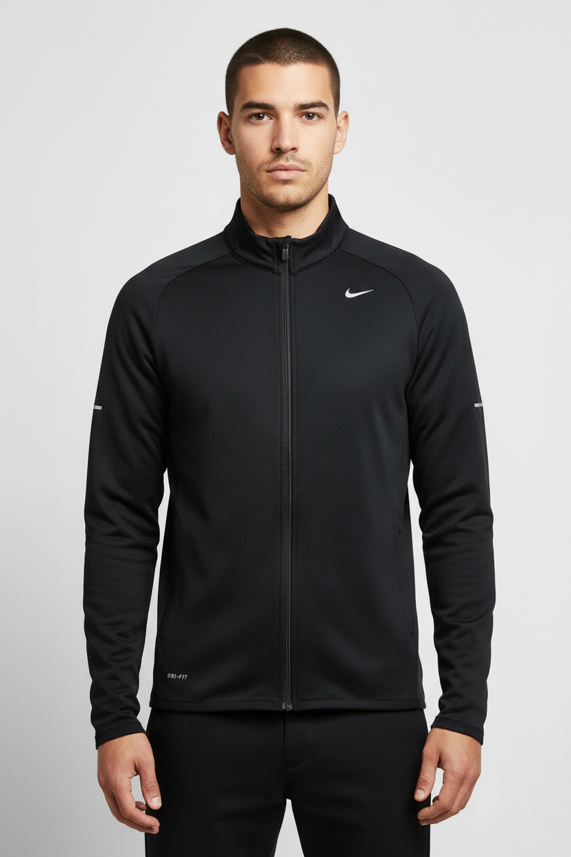 Nike Herren Trainingsjacke Schwarz Größe S