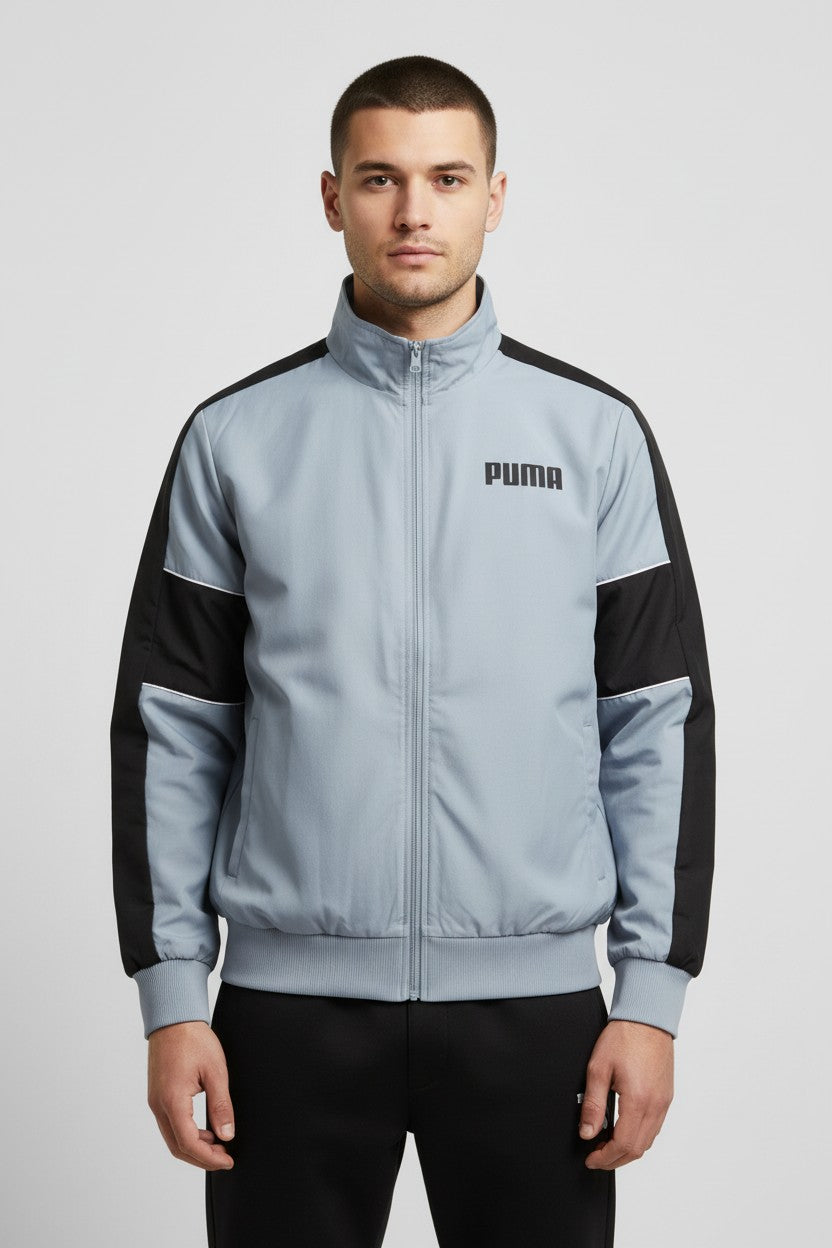 Puma Unisex Trainingsjacke Blau Schwarz Größe M