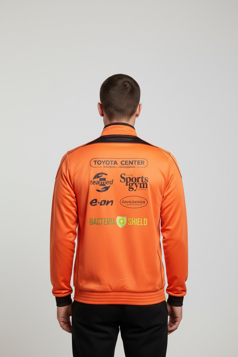 Stanno Herren Trainingsjacke Orange Schwarz Größe L