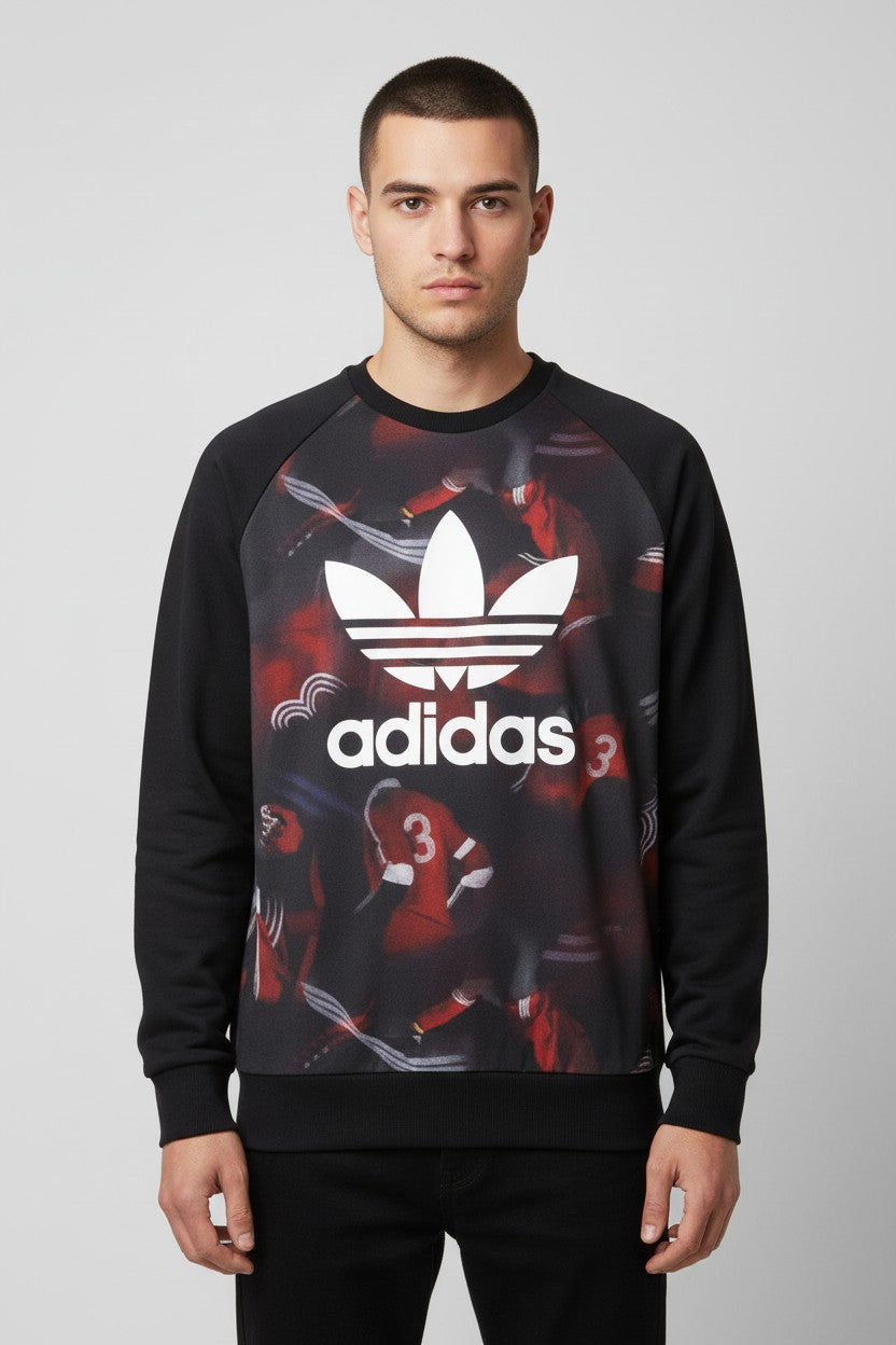 Adidas Originals Herren Sweatshirt Schwarz Mehrfarbig Größe L