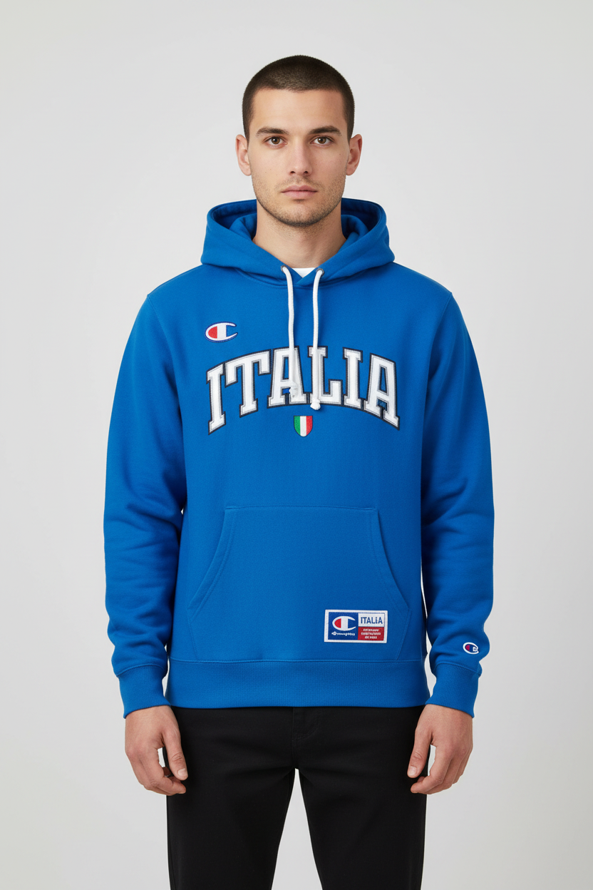 Champion Herren Kapuzenpullover Blau Größe S
