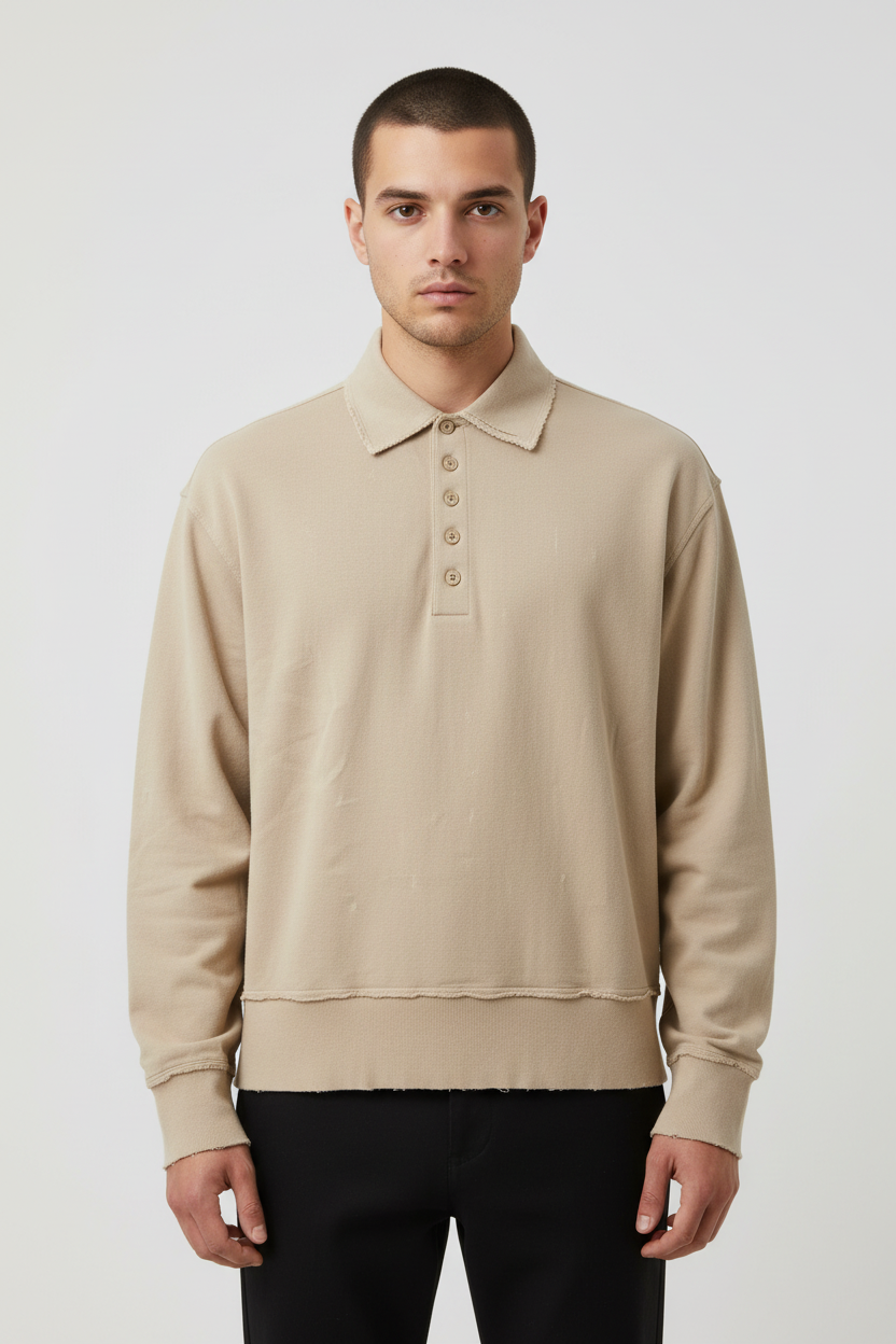 Hugo Boss Herren Sweatshirt Beige Größe S