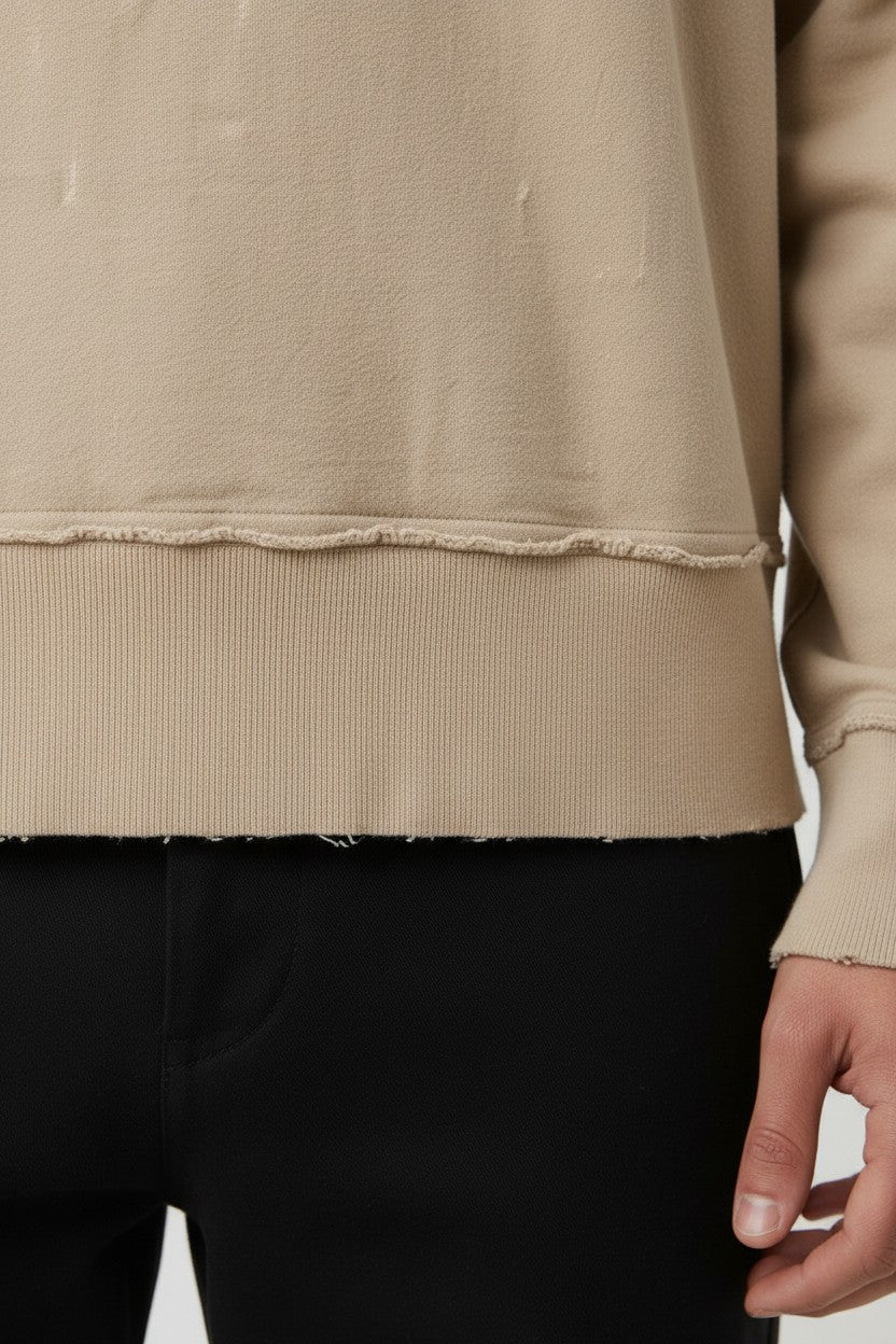 Hugo Boss Herren Sweatshirt Beige Größe S