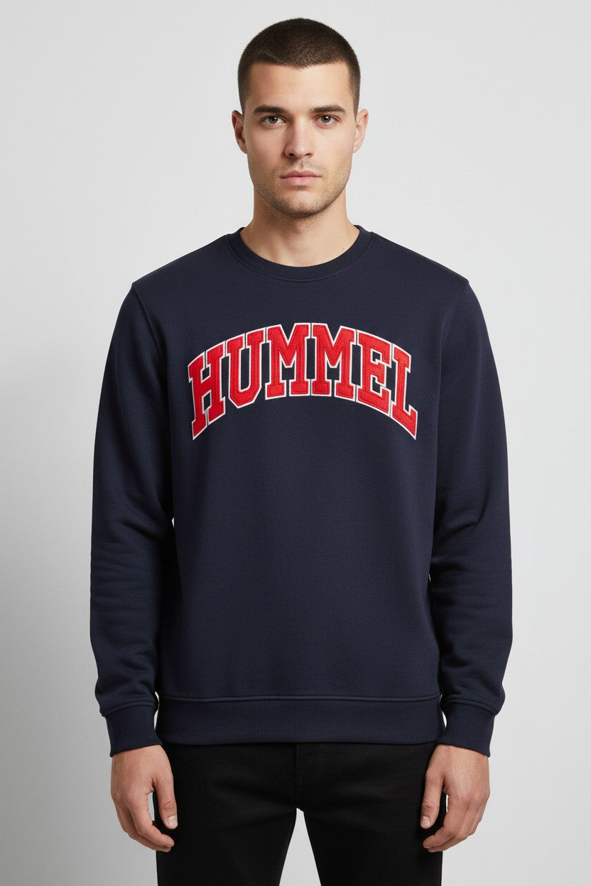 Hummel Herren Sweatshirt Blau Rot Größe S