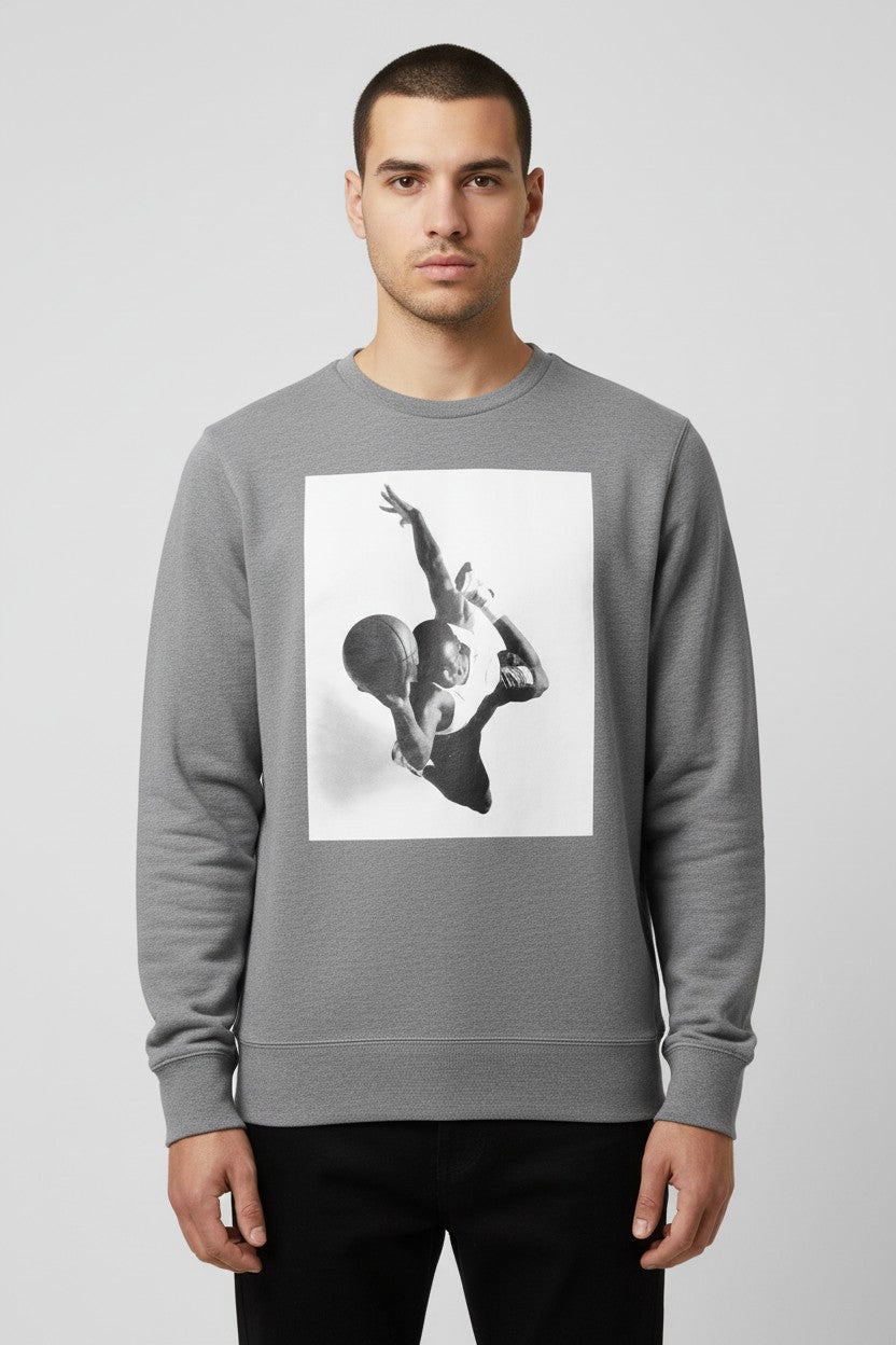 Jordan Herren Sweatshirt Grau Größe S