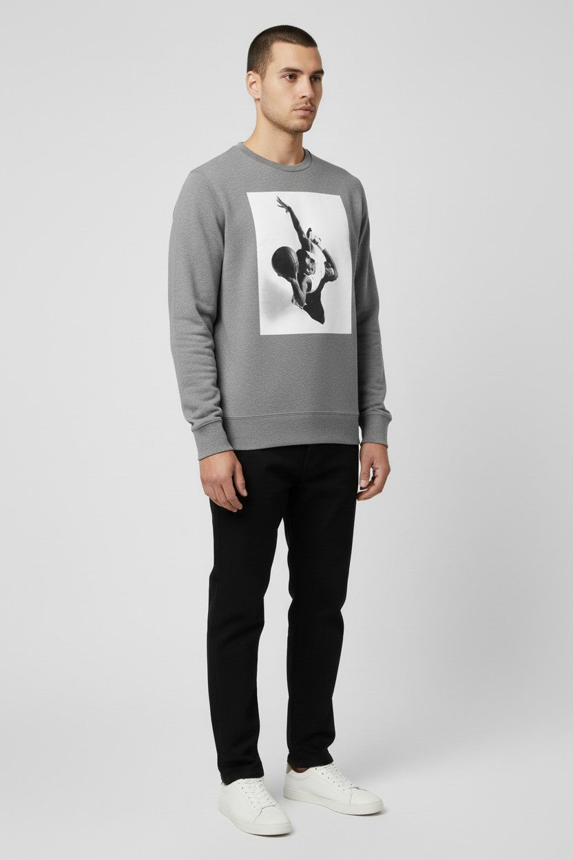 Jordan Herren Sweatshirt Grau Größe S