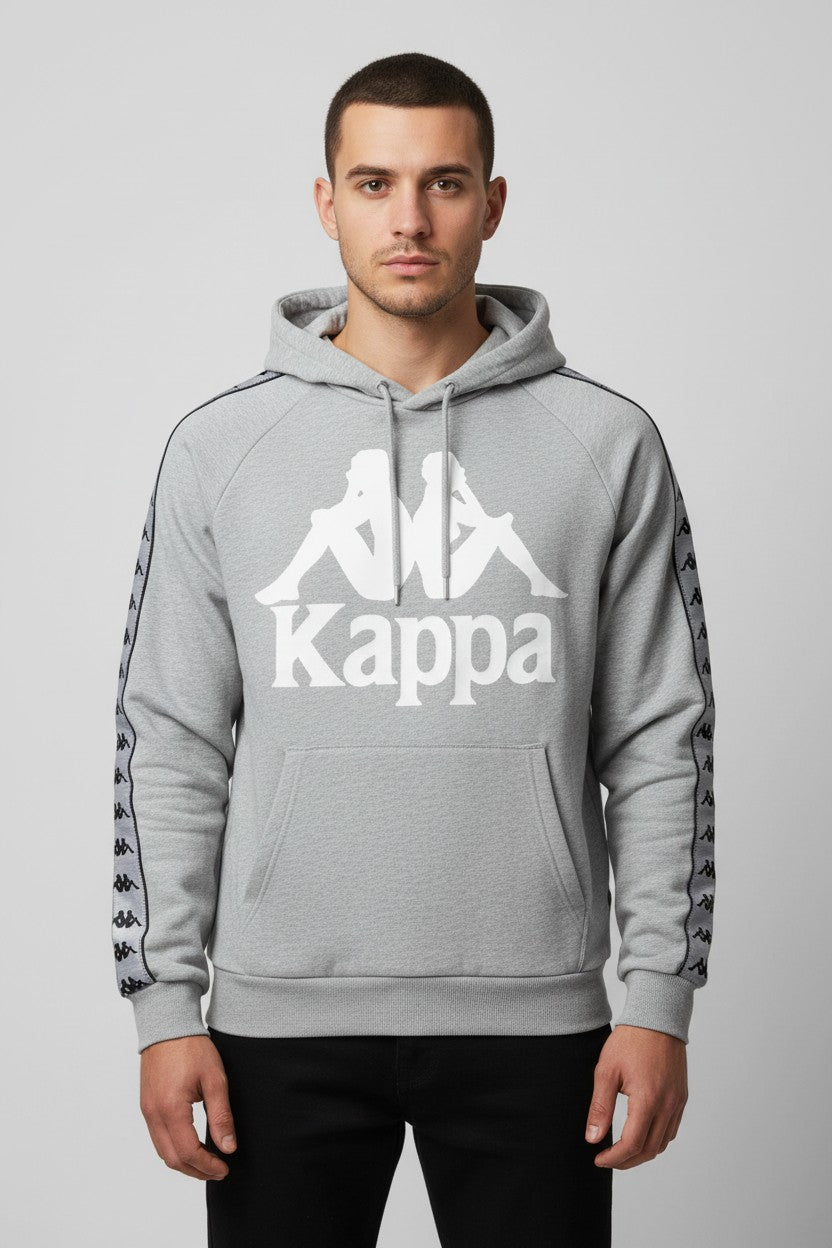 Kappa Herren Kapuzenpullover Grau Größe S