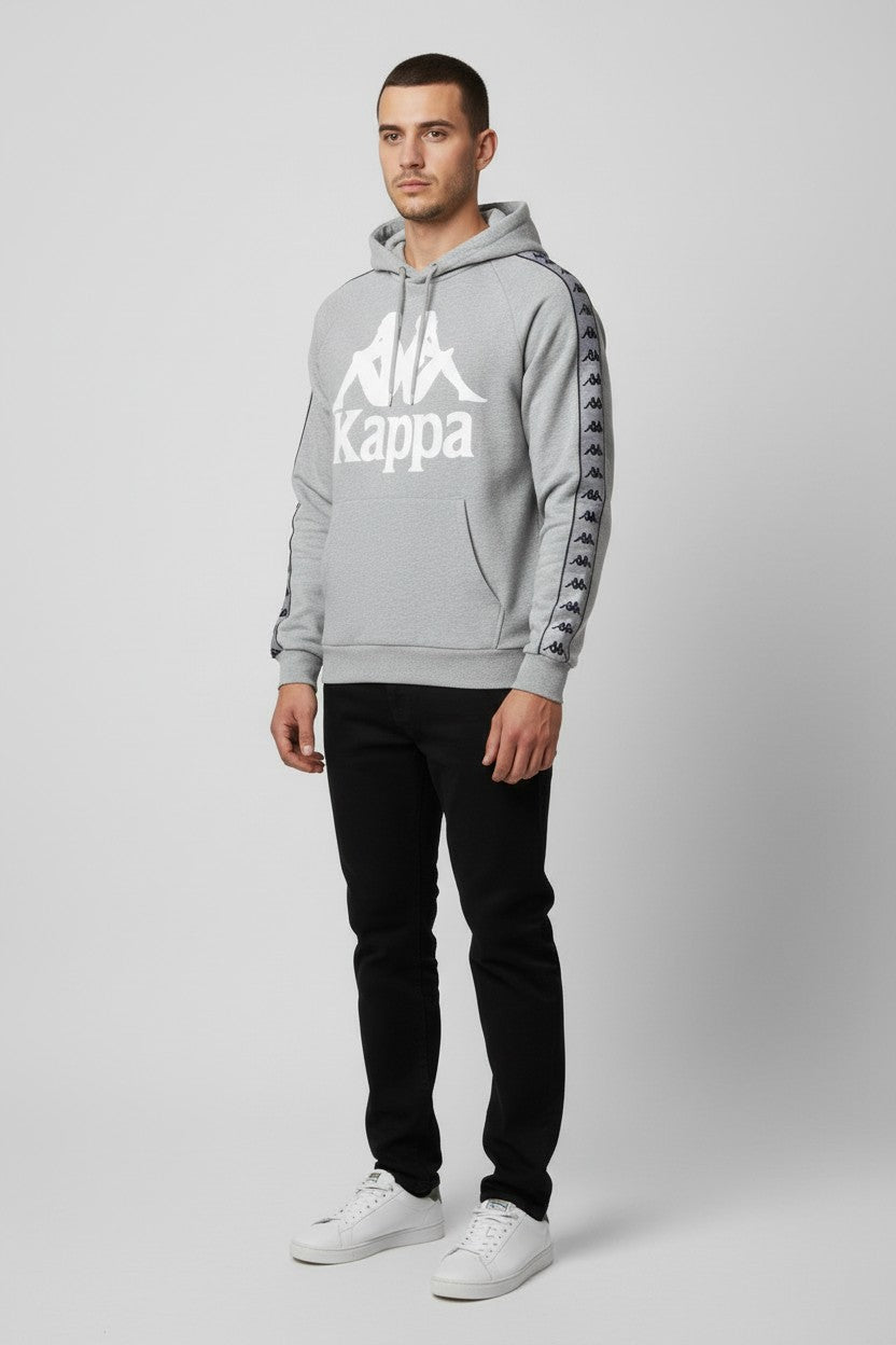 Kappa Herren Kapuzenpullover Grau Größe S